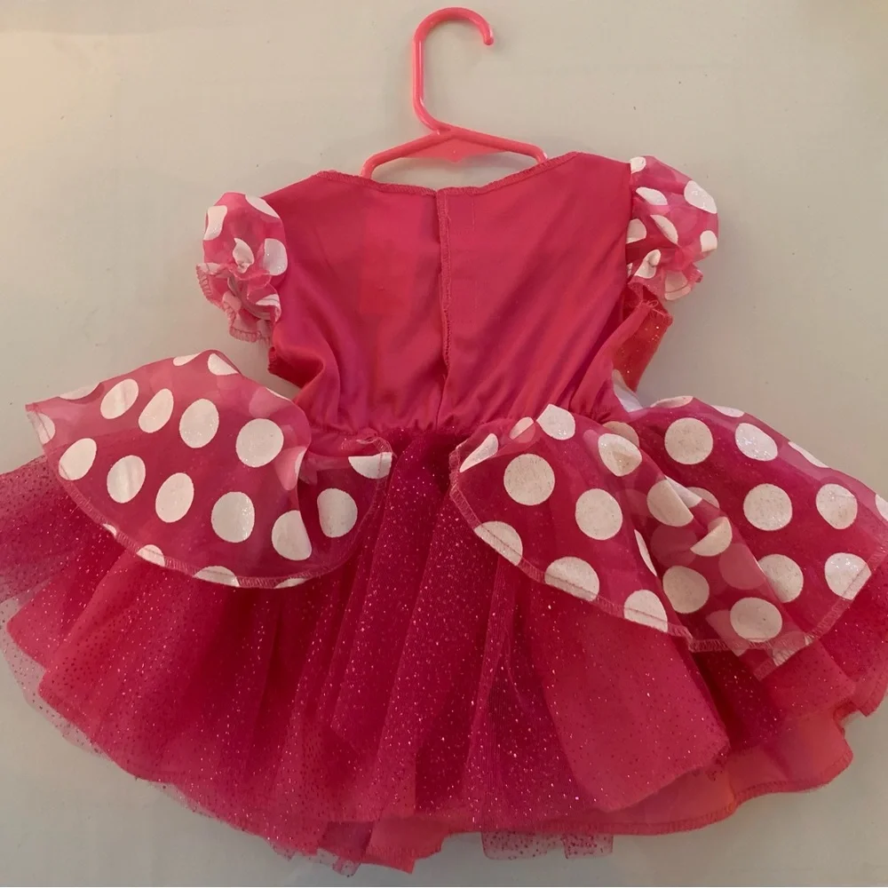 Disney Junior Minnie Mouse 2T Costume Dress Sparlkes With Love!